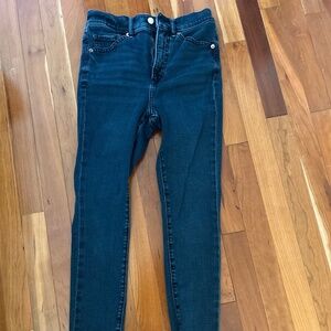 Express high rise skinny dark wash